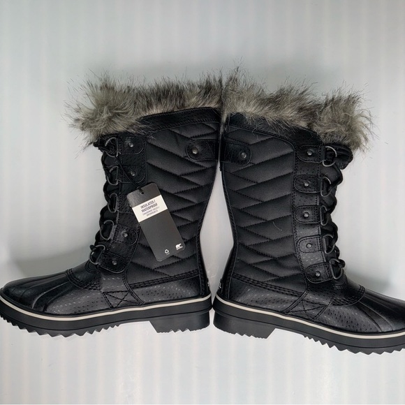 Sorel Tofino II Faux Fur Lined Waterproof Boot Women’s Black 5 - Picture 9 of 13
